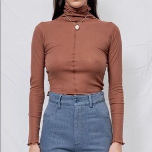 Baserange Pama Turtleneck - Loam Brown - XS